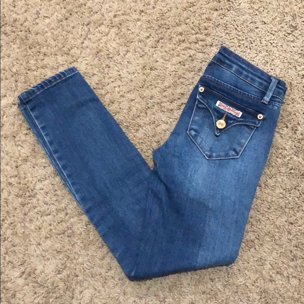 Hudson Skinny Jeans Mid Wash